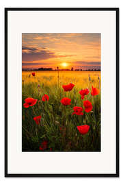 Gerahmter Kunstdruck Sommerabend