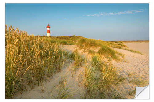 Wall sticker Summer morning at the lighthouse on Sylt