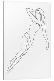 Magnettafel Frau in Badebekleidung