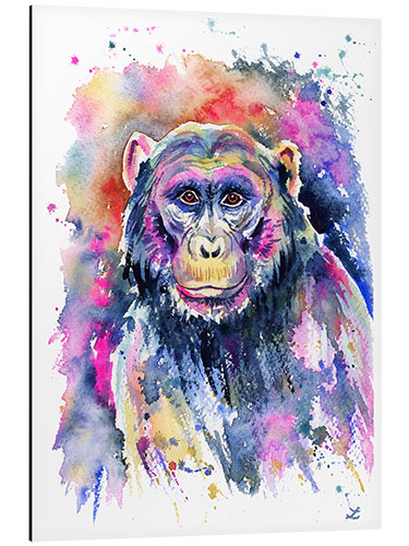 Tableau en aluminium Chimpanzé