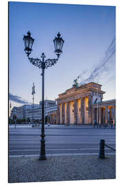 Tableau en aluminium Porte de Brandebourg sur la Place du 18 mars à Berlin