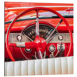 Magnettafel Der rote amerikanische Oldtimer
