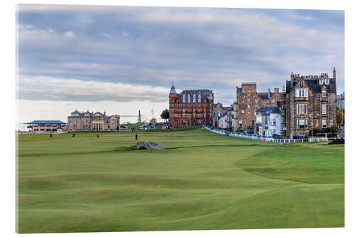 Acrylglasbild Loch 18 am St. Andrews Old Course, Schottland