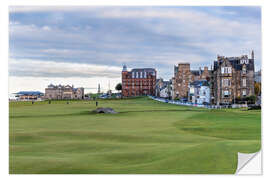 Selvklebende plakat Hole 18 at St. Andrews Old Course, Scotland