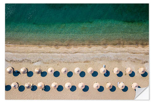 Wall sticker Beach umbrellas