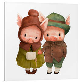 Magnettafel Warme Wintertracht