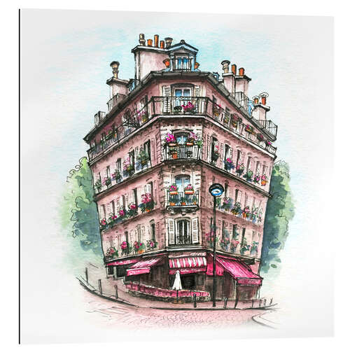 Galleriprint House with a café in Paris