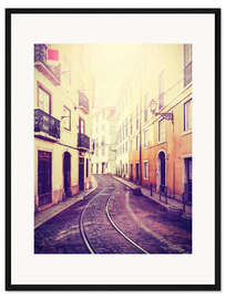 Gerahmter Kunstdruck Lissabons Gassen, Portugal