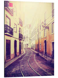 Magnettafel Lissabons Gassen, Portugal