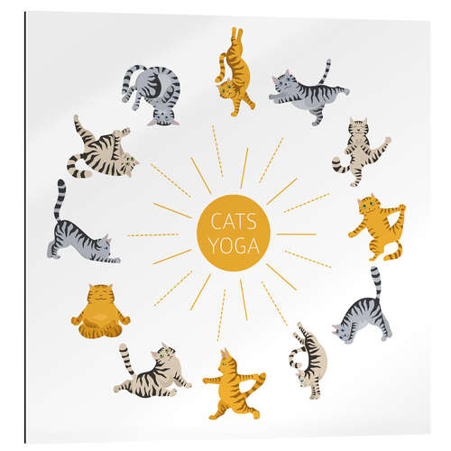 Gallery print Yoga cats I