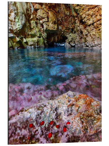 Aluminium print Odysseus cave of the island of Mljet, Croatia