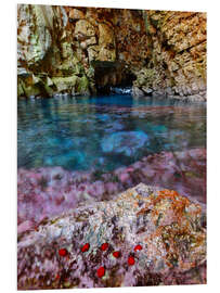 Hartschaumbild Odysseus-Höhle der der Insel Mljet, Kroatien