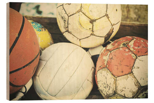 Wood print Ball Box
