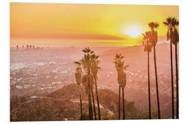 Stampa su PVC Tramonto a Griffith Park, Los Angeles