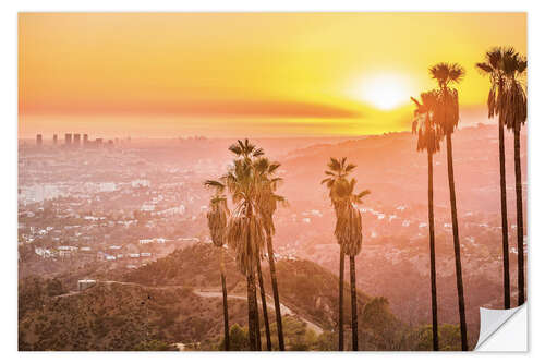 Adesivo murale Tramonto a Griffith Park, Los Angeles