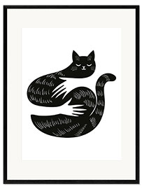 Framed art print The Cat Hug