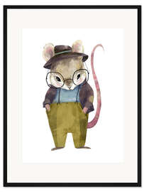 Gerahmter Kunstdruck Herr Maus