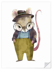 Wall sticker Mr. Mouse - Eve Farb