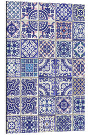 Magnettafel Delfter Blau Fliesendekor