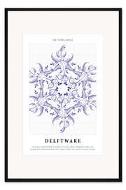 Gerahmter Kunstdruck Delfter Blau (englisch)