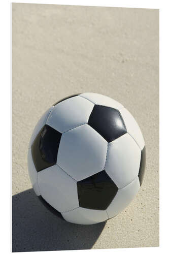 PVC print Soccer ball on the beach