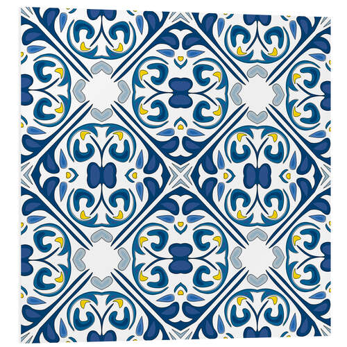 Stampa su PVC Decorazioni floreali azulejo