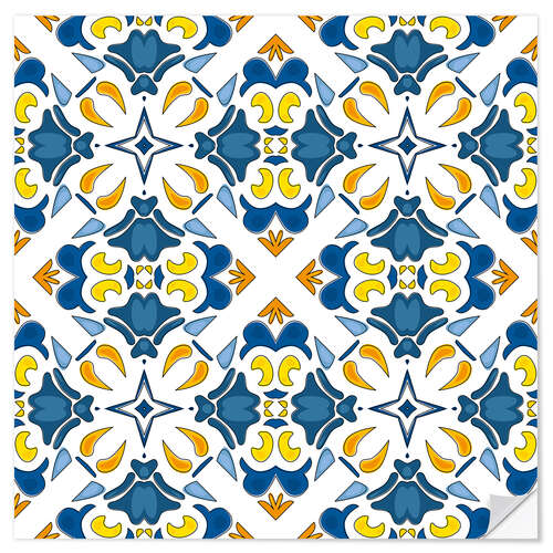 Naklejka na ścianę Summery azulejo decor