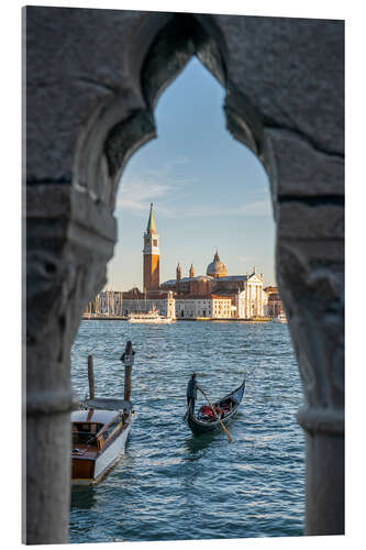 Tableau en verre acrylique Vue sur San Giorgio Maggiore