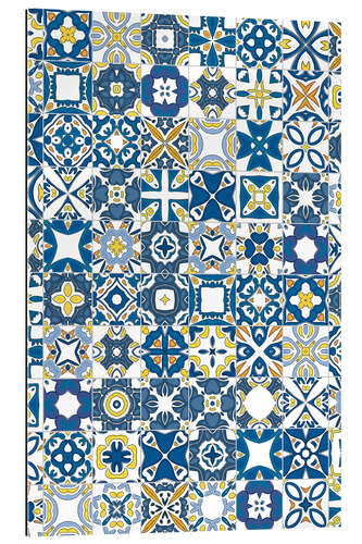 Gallery print Bright azulejos in Lisbon