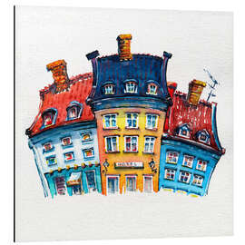 Magnettafel Häuser in Nyhavn, Kopenhagen