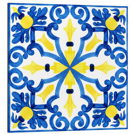 Magnettafel Azulejo Mandala II