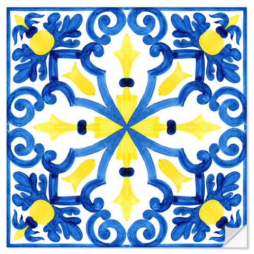 Naklejka na ścianę Azulejo Mandala II