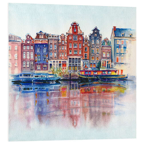 Foam board print The Canals of Amsterdam