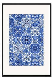 Gerahmter Kunstdruck Delft Blue Amsterdam