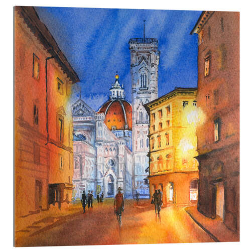 Gallery print Piazza del Duomo in Florence, Italy