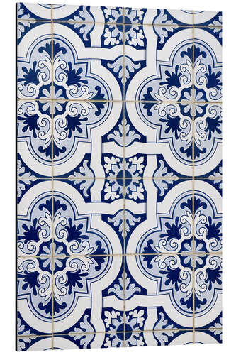 Aluminium print Delft blue decor