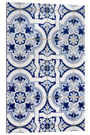 Tableau en plexi-alu Motif faïence de Delft