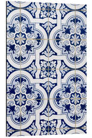 Magnettafel Delfter Blau Dekor