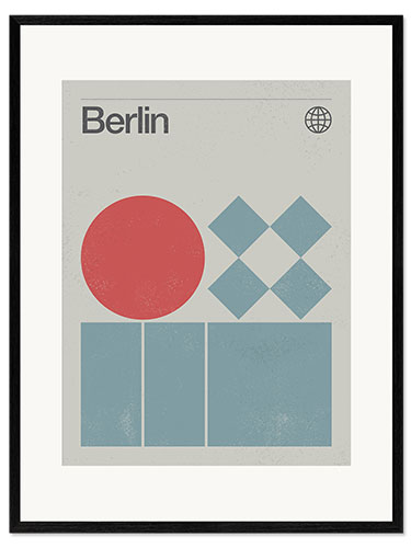 Ingelijste kunstdruk Berlin