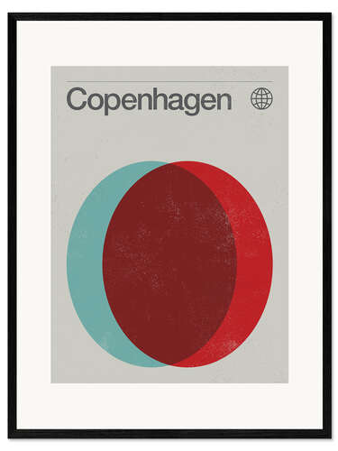 Inramat konsttryck Copenhagen