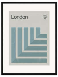 Gerahmter Kunstdruck London