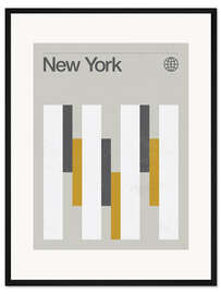 Gerahmter Kunstdruck New York