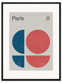 Gerahmter Kunstdruck Paris