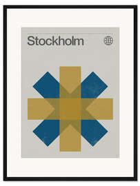Gerahmter Kunstdruck Stockholm