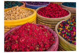 Foam board print Were at the Marrakech bazaar