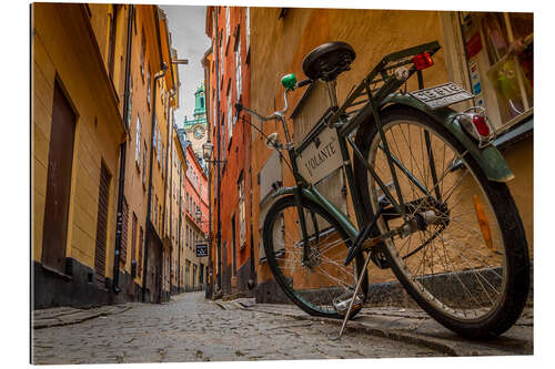 Gallery print Bicycle in Gamla Stan, Stockholm