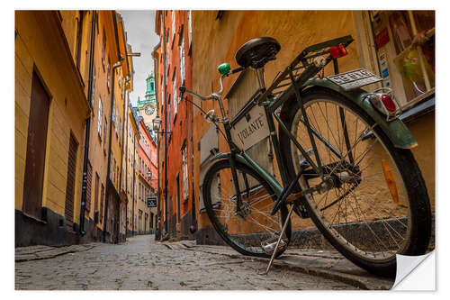 Wall sticker Bicycle in Gamla Stan, Stockholm