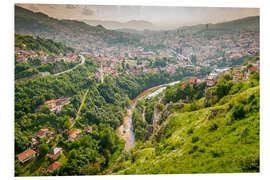 Tableau en PVC Vue de Sarajevo depuis le Bastion jaune