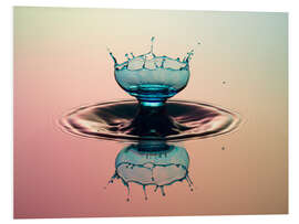 Foam board print Water drop chalice