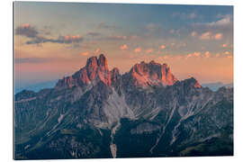 Gallery Print Alpenglühen in den Alpen - Bischofsmütze